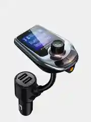 Автомобильный Bluetooth FM трансмиттер, ФМ модулятор с зарядным устройством для автомобиля