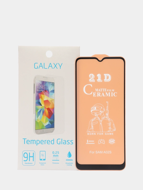 Защитное стекло Ceramics, керамическое, матовое, на Samsung Galaxy A02/ A02S