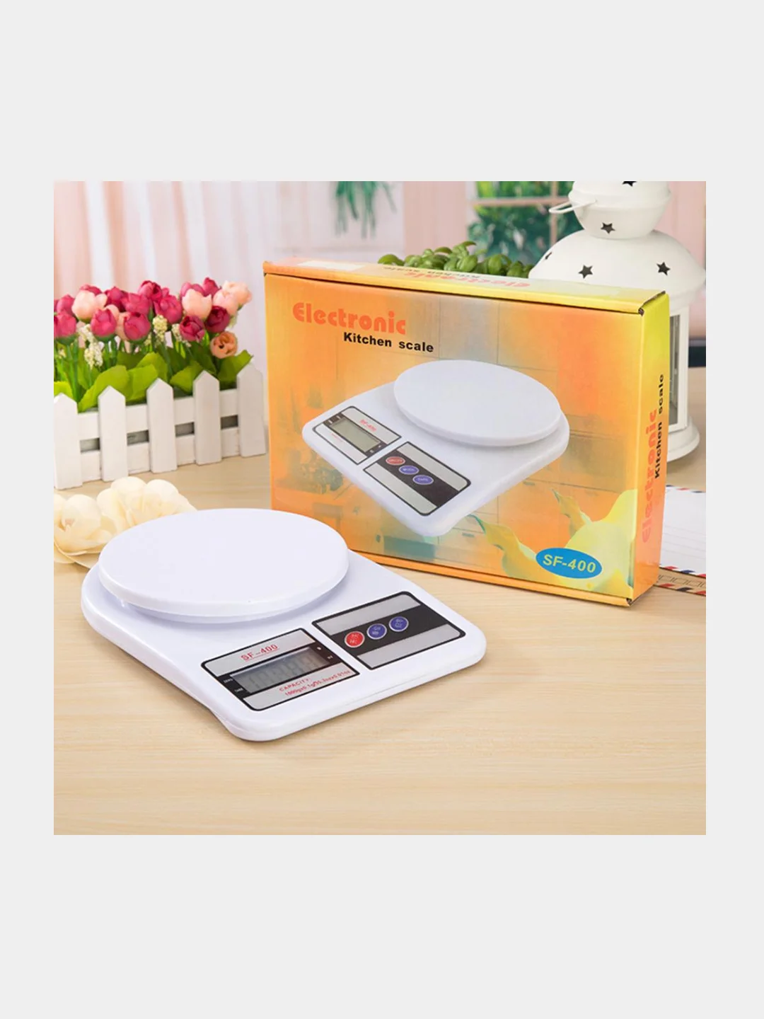 Кухонные весы SF-400, до 10 кг, с батарейками