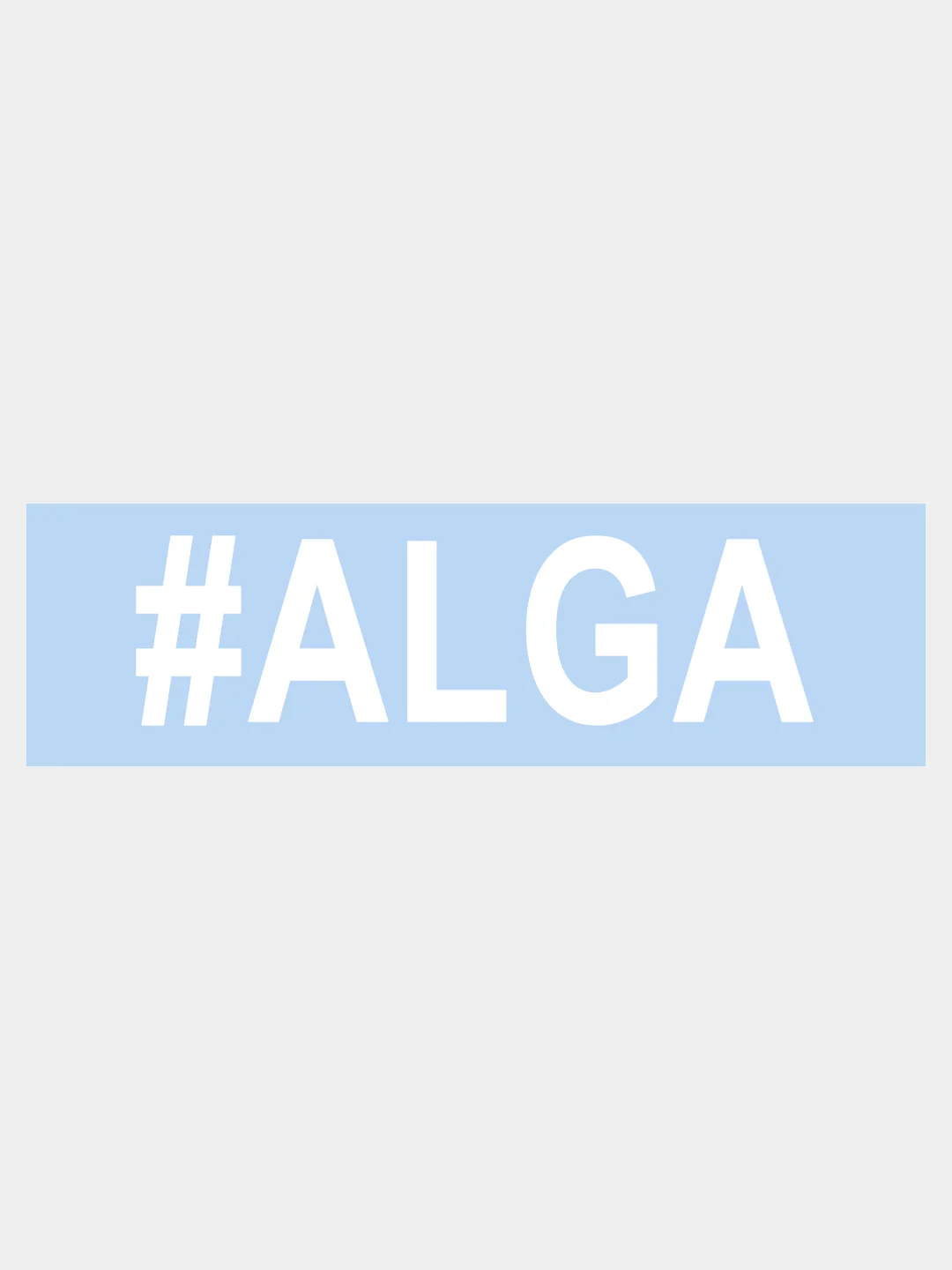 Наклейка на авто "ALGA АЛГА" 15х3см