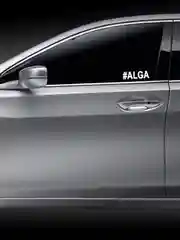 Наклейка на авто "ALGA АЛГА" 15х3см