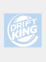 Наклейка на авто "Drift King Король Дрифта" 19х19см