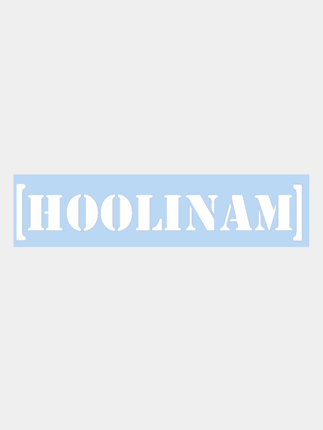 Наклейка на авто "HOOLINAM" 25х5см