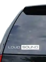 Наклейка на авто "LOUD SOUND" 25х3,5см