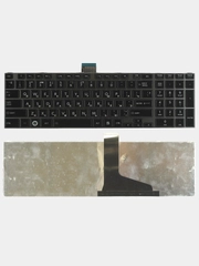 Клавиатура для ноутбука Toshiba Satellite L850 L875 L870 L855 черная c черной рамкой