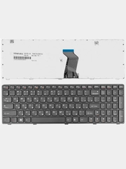 Клавиатура для ноутбука Lenovo Ideapad G580 Z580 Z780 G780 черная с черной рамкой