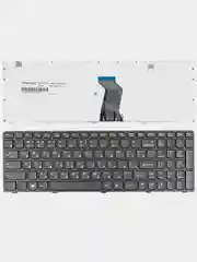 Клавиатура для ноутбука Lenovo Ideapad G580 Z580 Z780 G780 черная с черной рамкой