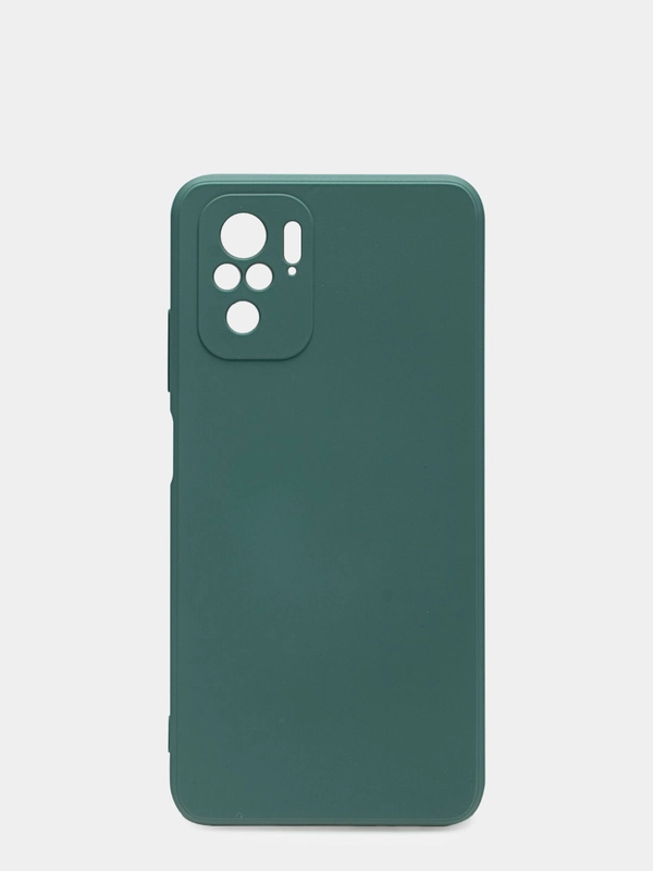 Чехол для Xiaomi Redmi Note 10 силиконовый противоударный матовый с бархатом внутри
