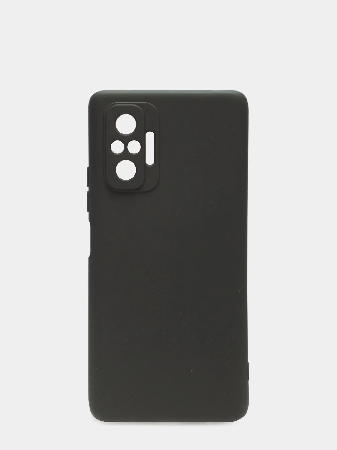 Черный чехол для Xiaomi Redmi Note 10 Pro, силиконовый, противоударный, матовый, внутри бархат