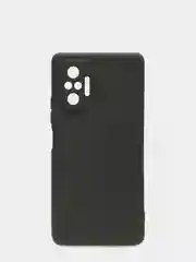 Черный чехол для Xiaomi Redmi Note 10 Pro, силиконовый, противоударный, матовый, внутри бархат