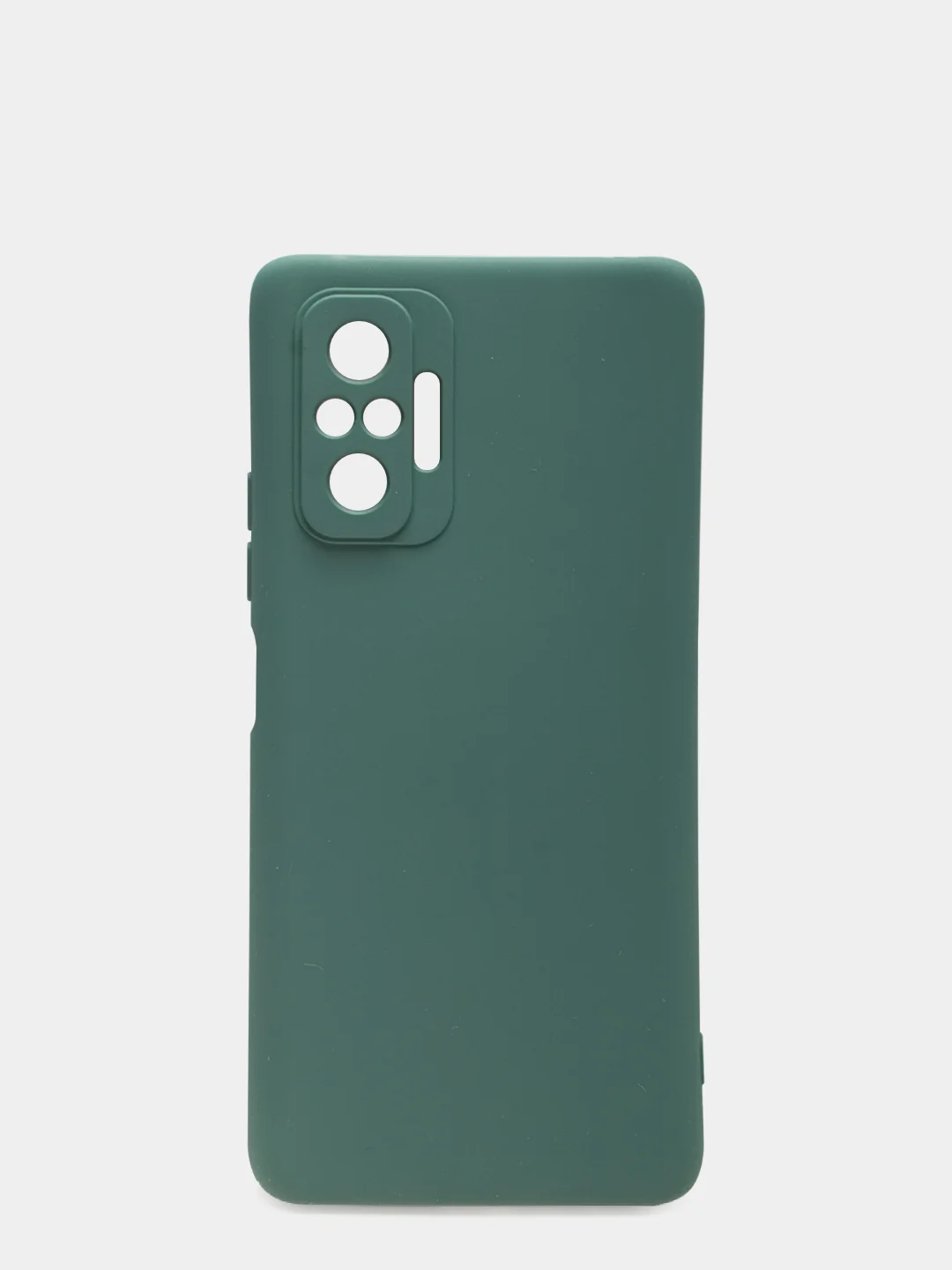 Зеленый чехол для Xiaomi Redmi Note 10 Pro, силиконовый, противоударный, матовый, внутри бархат