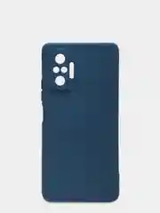 Темно-синий чехол для Xiaomi Redmi Note 10 Pro, силиконовый, противоударный, матовый, внутри бархат
