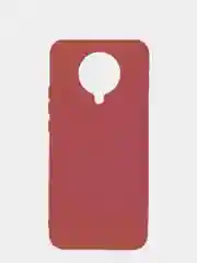 Багровый чехол Xiaomi Redmi K30 Pro / Poco F2 Pro с закрытым низом и бархатом внутри Silicone Cover
