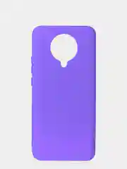 Фиолетовый чехол Xiaomi Redmi K30 Pro / Poco F2 Pro с закрытым низом и бархатом внутри Silicone Cover