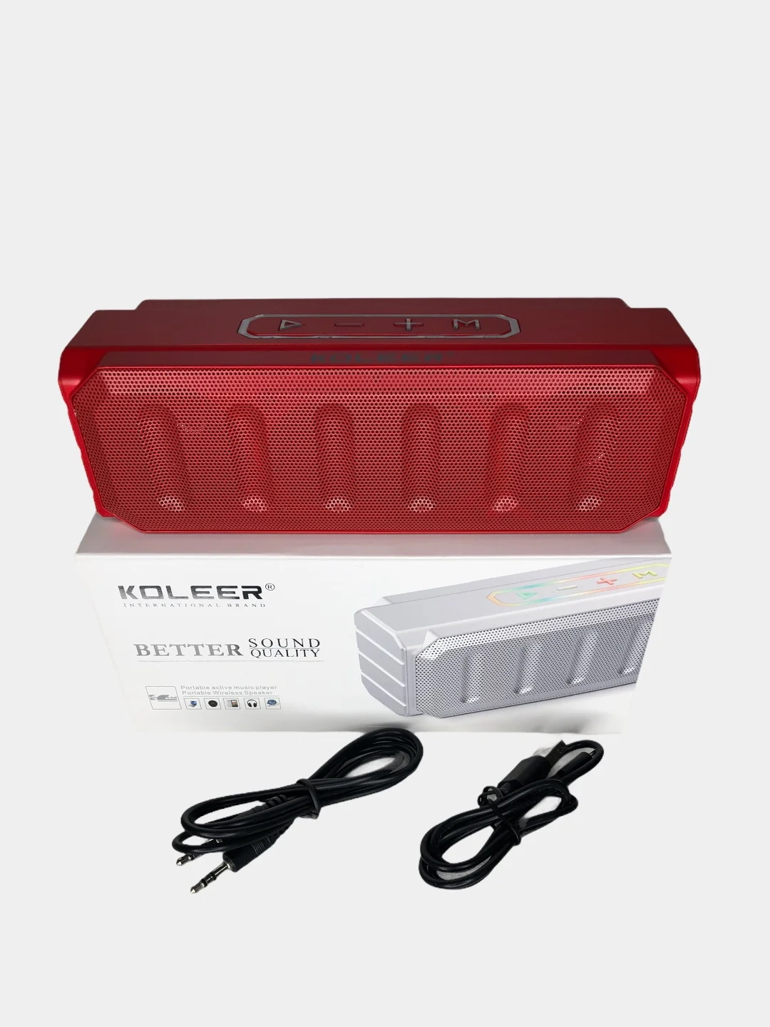 Красный колонка беспроводная KOLEER S813, портативная колонка, блютус колонка, bluetooth колонка