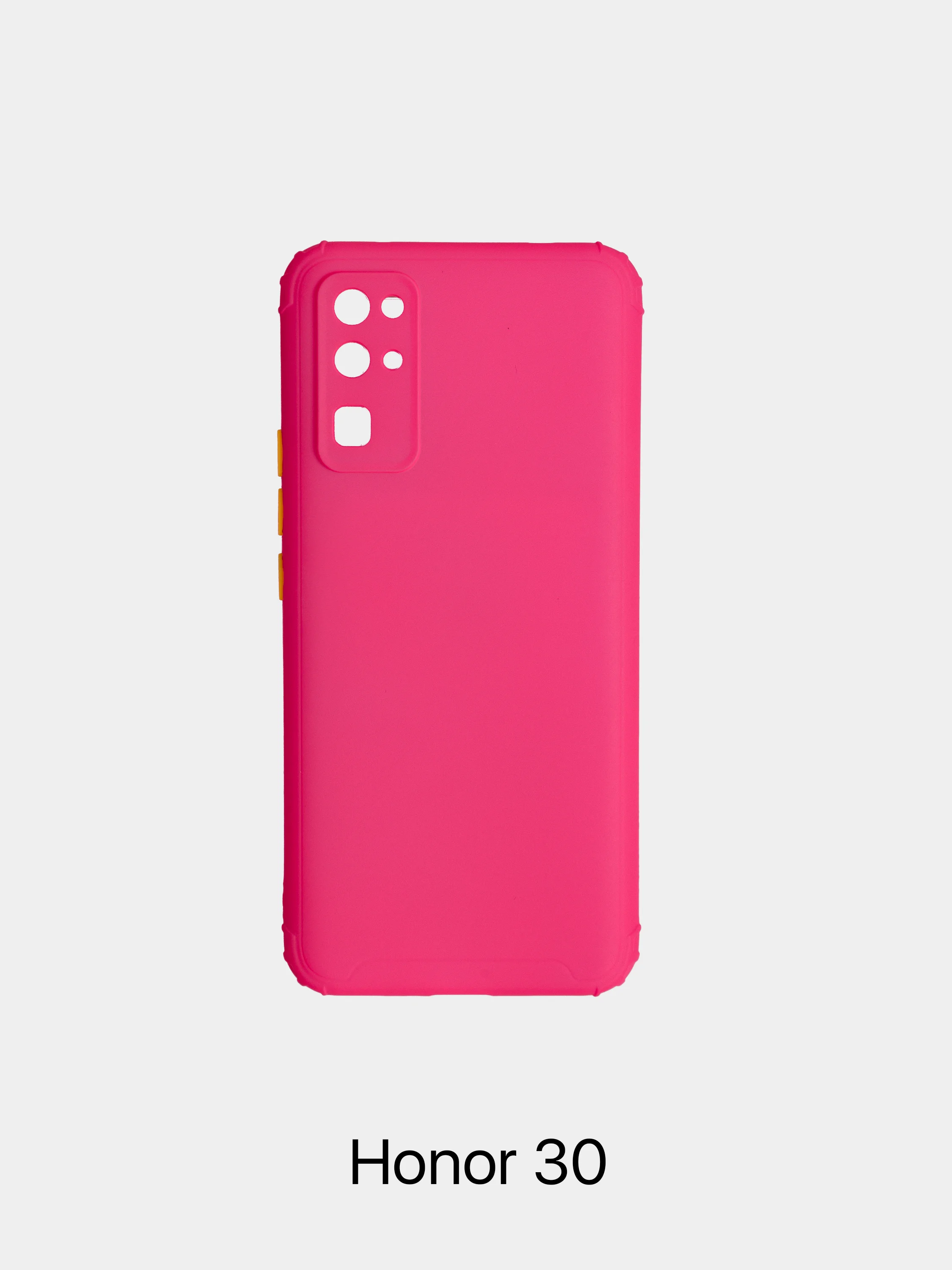 Фуксия чехол Soft Touch для Huawei P40 Lite/Honor 9A/9C/9S/30/30s/30 Pro, усиленные борты
