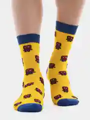 Темно-синий носки Stereo Socks женские с принтом