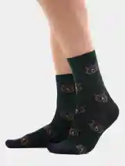 Зеленый носки Stereo Socks женские с принтом