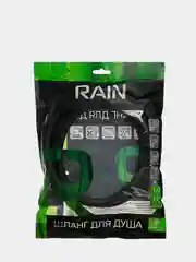 Шланг для душа RAIN 1,5м ПВХ, антитвист, черный