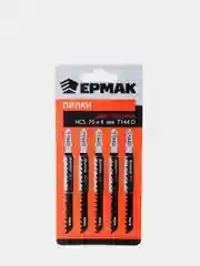 ЕРМАК Пилки для эл.лобзика (HCS EU 75х4мм.) T-144D (дер., быст.рез.), 5шт
