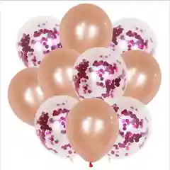 Оранжевый воздушные шары  с блестками 10шт