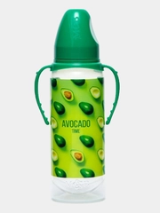 Бутылочка для кормления 250 мл цилиндр, с ручками
