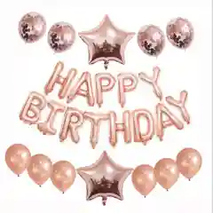 Карамельный набор воздушных шаров "Happy Birthday"