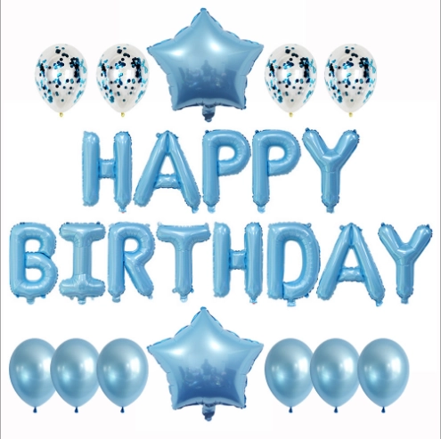 Набор воздушных шаров "Happy Birthday"