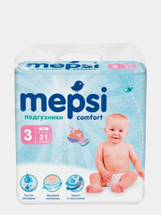 Подгузники Mepsi M 6-11 кг 21 шт