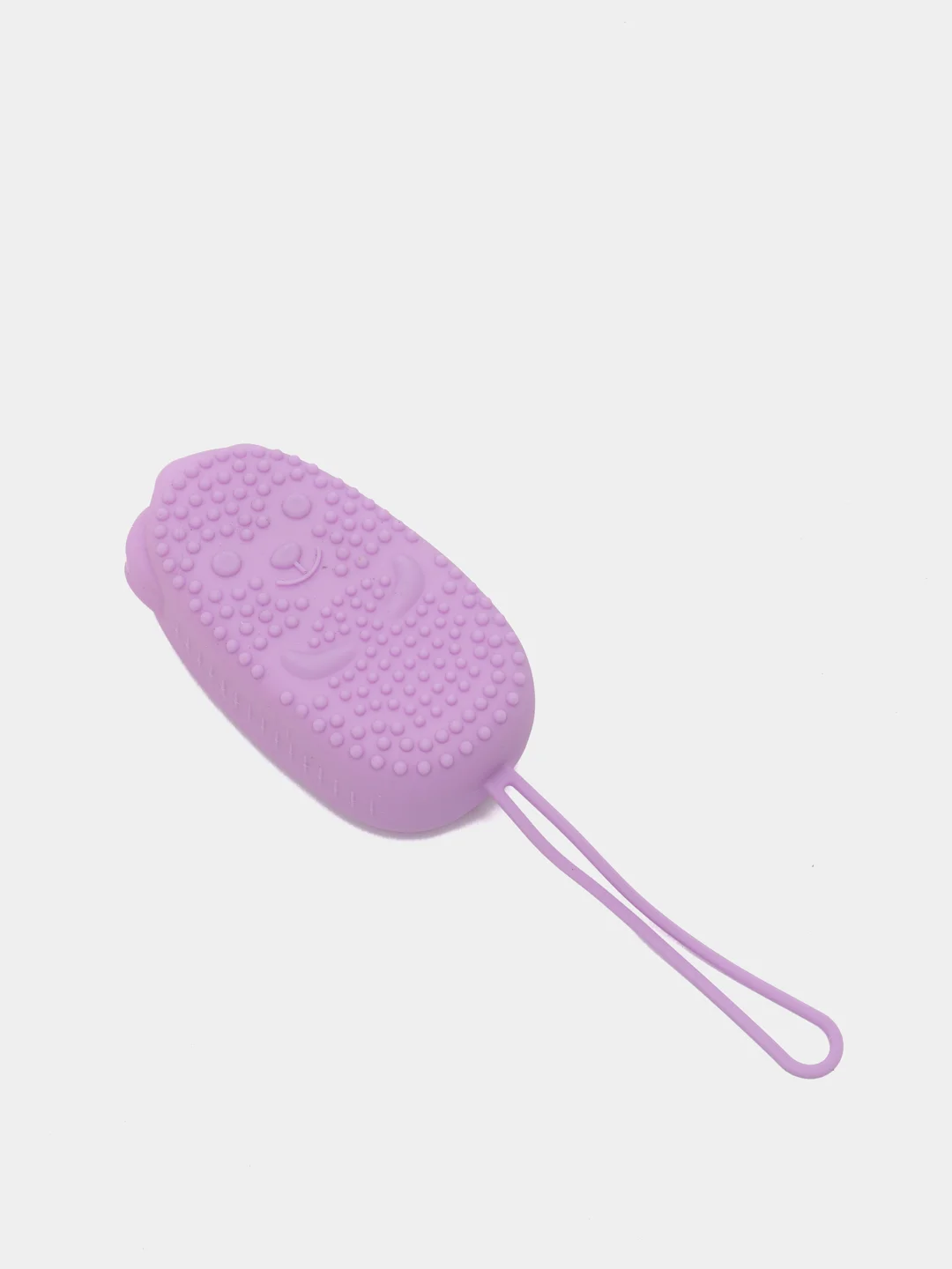 Розовый силиконовая губка/мочалка для душа Bubbles Bath Brush