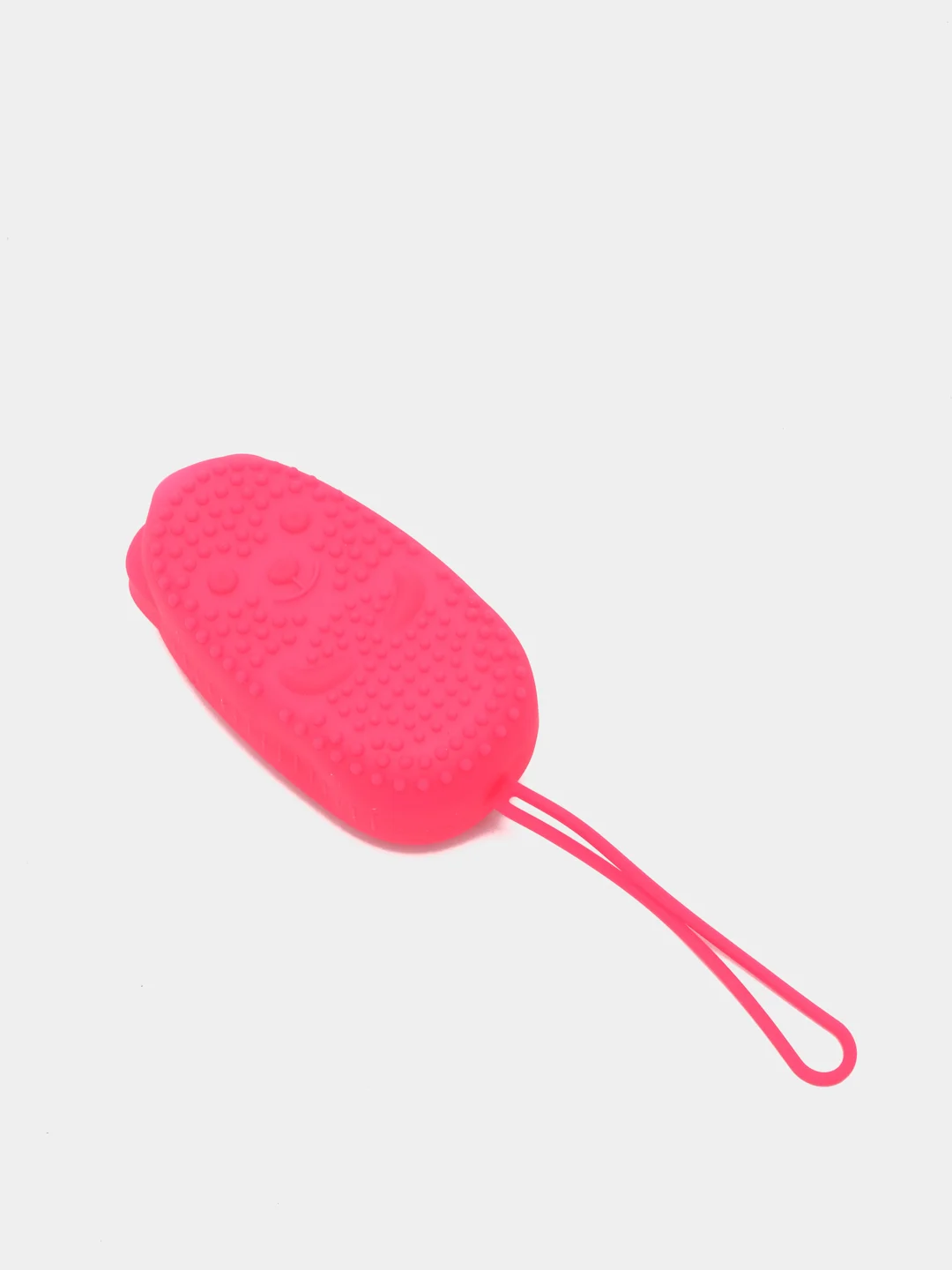 Розовый силиконовая губка/мочалка для душа Bubbles Bath Brush