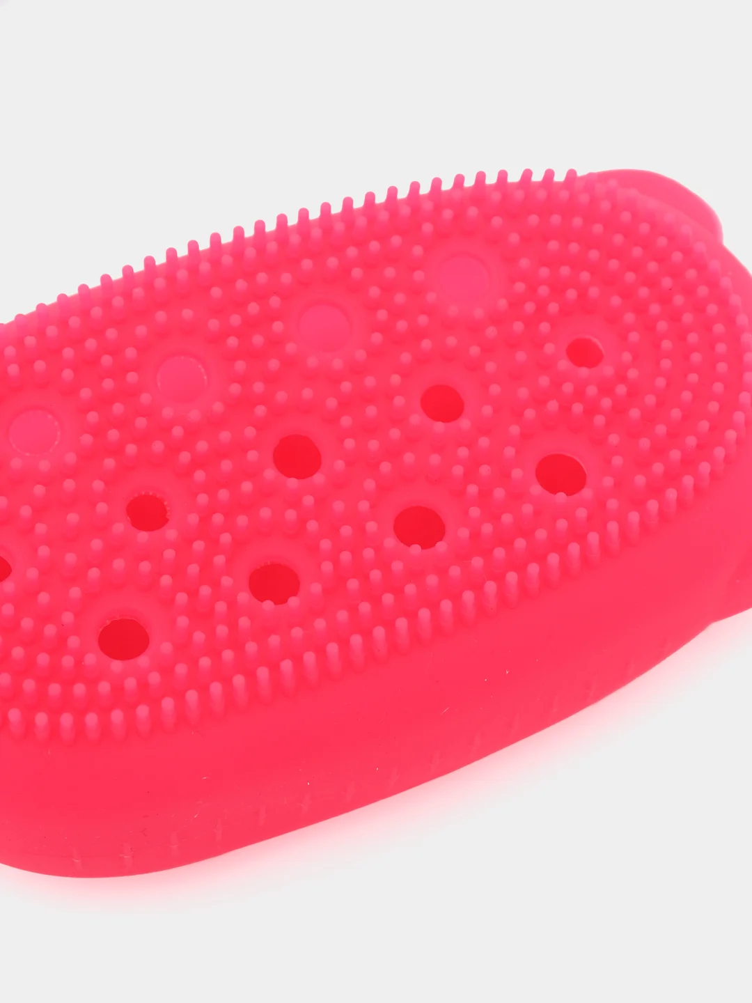 Розовый силиконовая губка/мочалка для душа Bubbles Bath Brush