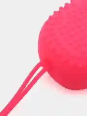 Розовый силиконовая губка/мочалка для душа Bubbles Bath Brush