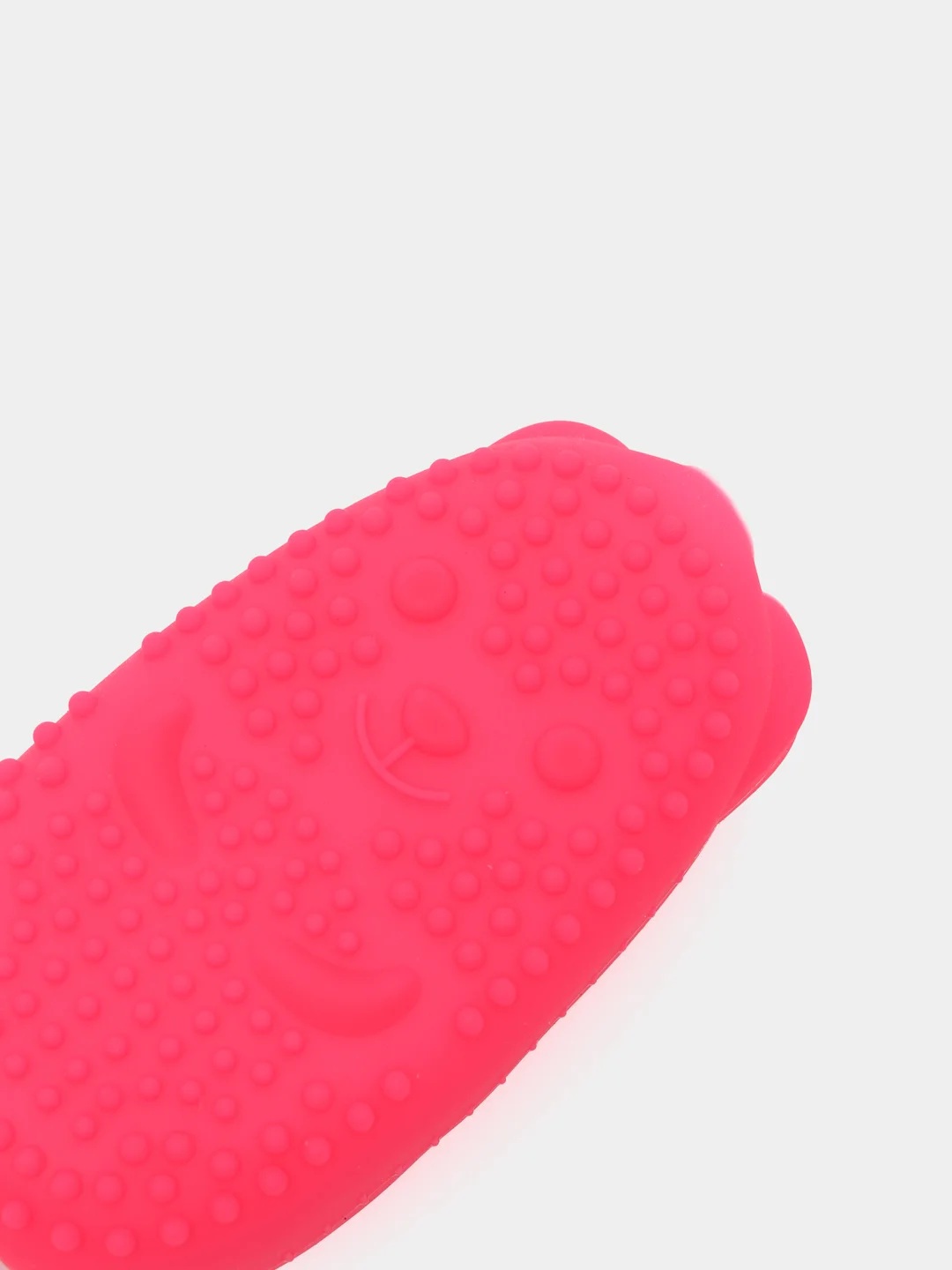 Розовый силиконовая губка/мочалка для душа Bubbles Bath Brush