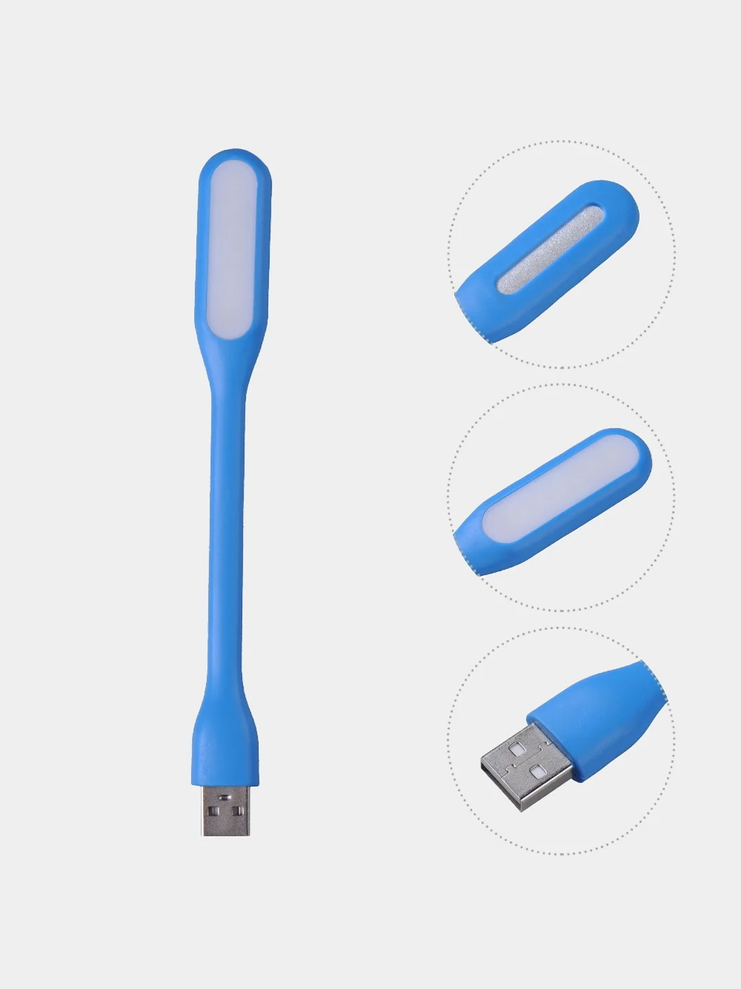 Синий usb светильник, фонарь, LED ночник