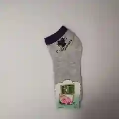 Серый меланж следки женские "Кошка"