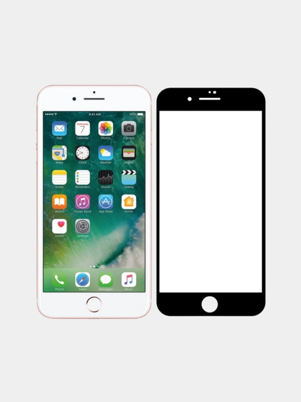 Стекло защитное для iPhone 7 Plus / iPhone 8 Plus, закаленное 9H
