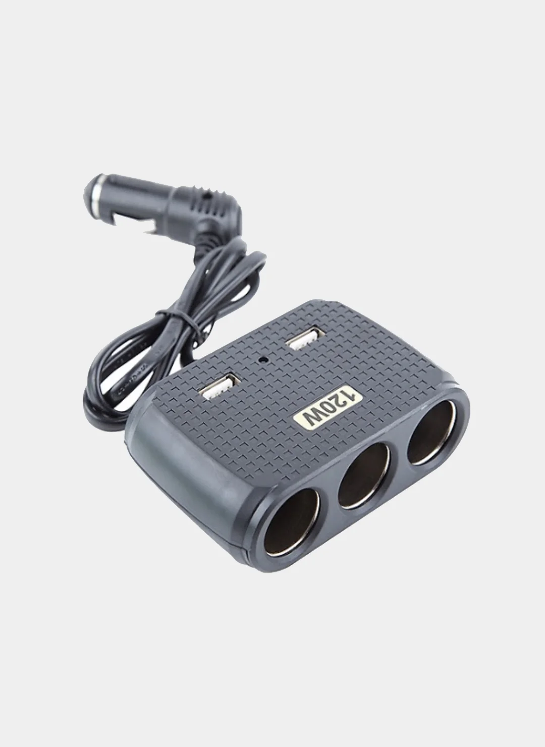 Разветвитель прикуривателя на 3 гнезда + 2 USB olesson incar 1512