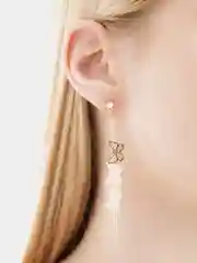 Серьги длинные, с подвесками, "Бабочки", висячие серьги, женские, бижутерия, вечерние