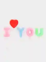 Черный свечи для торта "I love you"