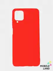 Красный чехол силиконовый на Samsung Galaxy A12, М12