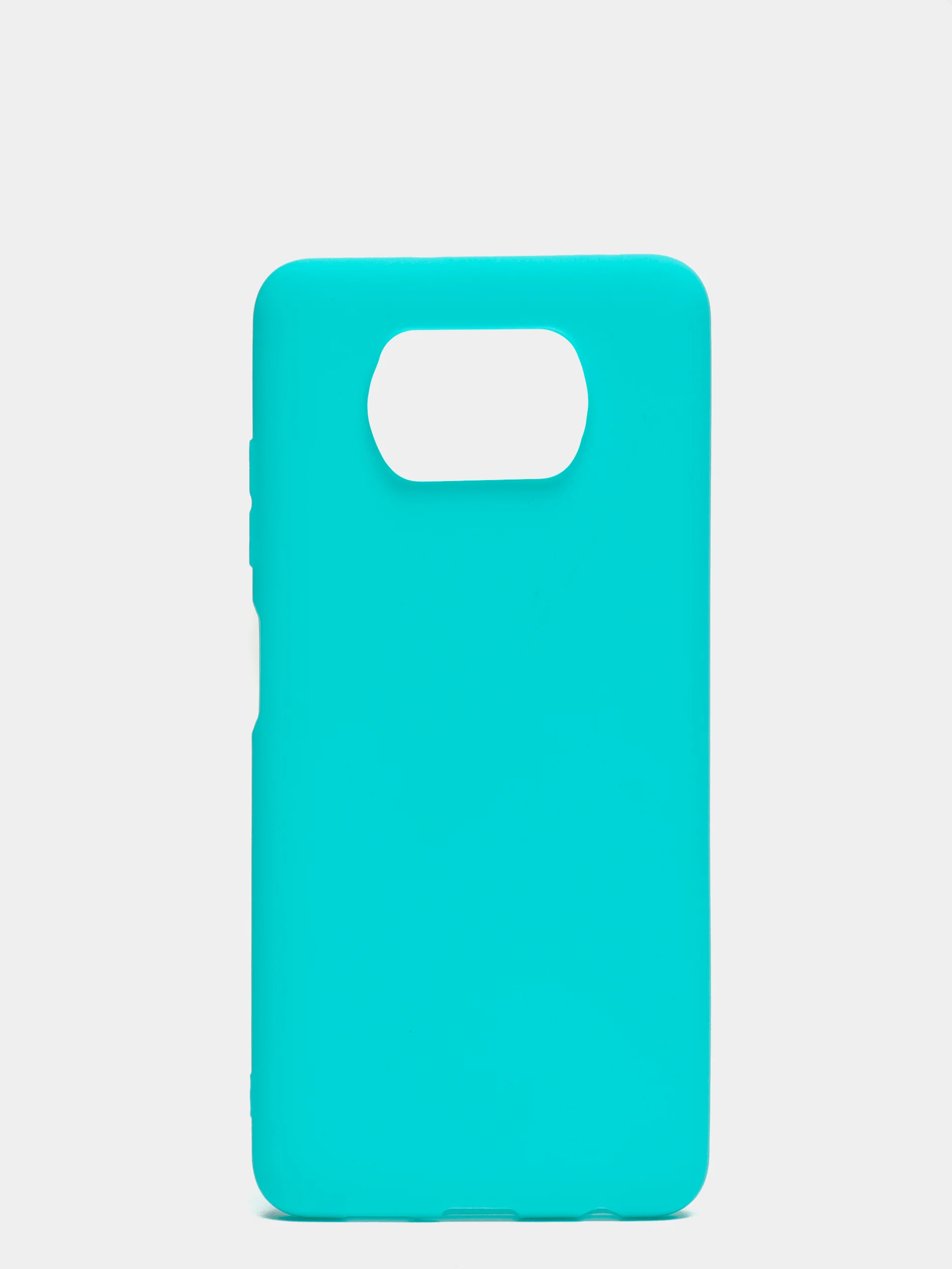 Небесно-голубой чехол на Xiaomi Poco X3 (NFC) / X3 Pro силиконовый, сяоми поко