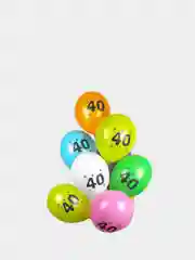 Пурпурный шар латексный "40", разные цвета