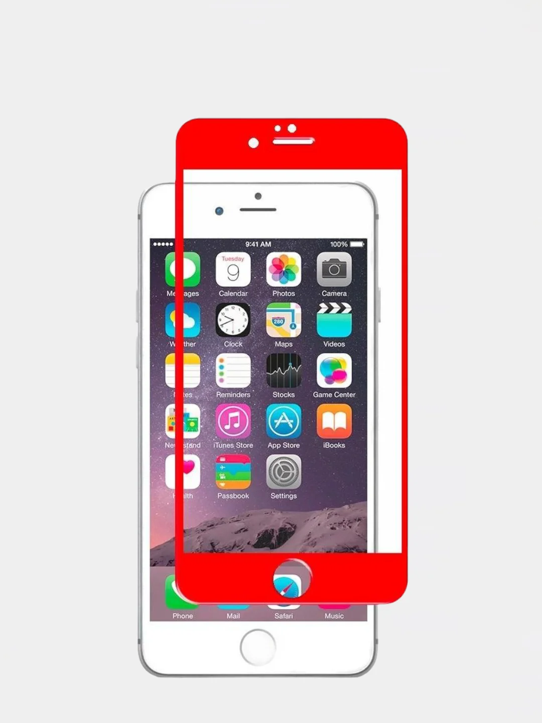 Красный стекло для iPhone 7 Plus, 8 Plus remax