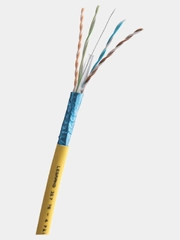 Кабель F/UTP Cat.6а LSZH 4п 25м