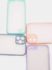 Чехол для iPhone "Matt", айфон 6 6s 7 8 Plus SE X Xs XR 11 12 Pro Max mini