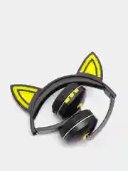 Синий беспроводные наушники с светящимися ушками CAT EAR