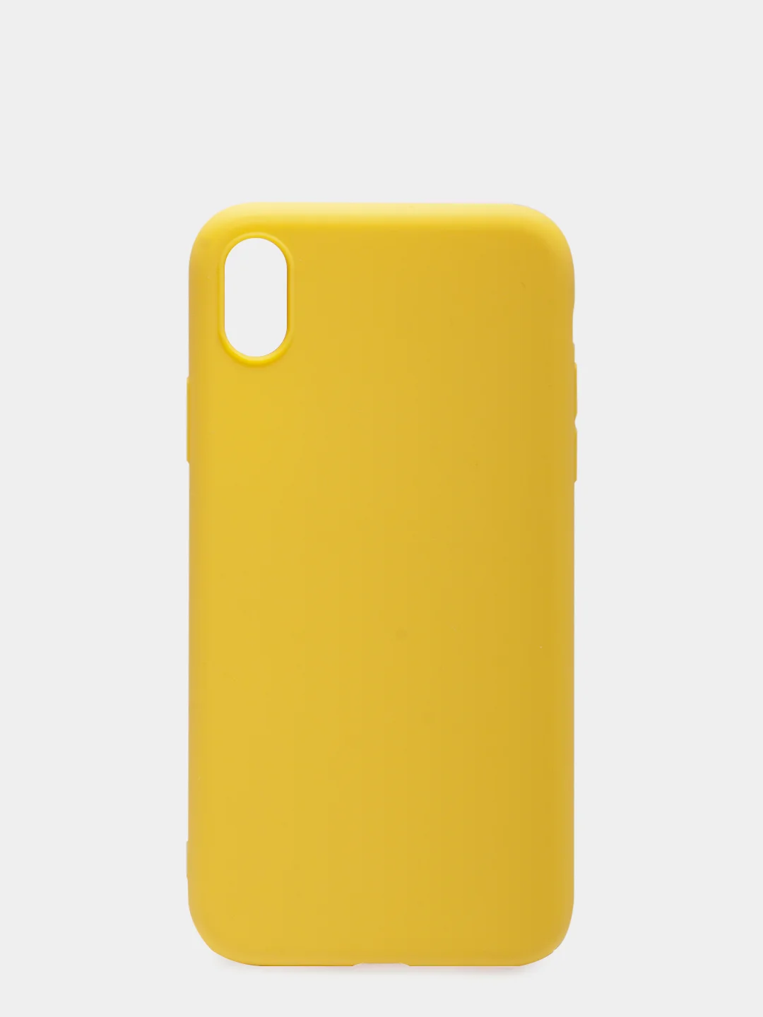 Желтый чехол для iPhone XR, силиконовый, матовый, однотонный