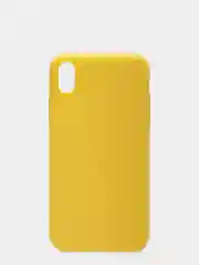 Желтый чехол для iPhone XR, силиконовый, матовый, однотонный