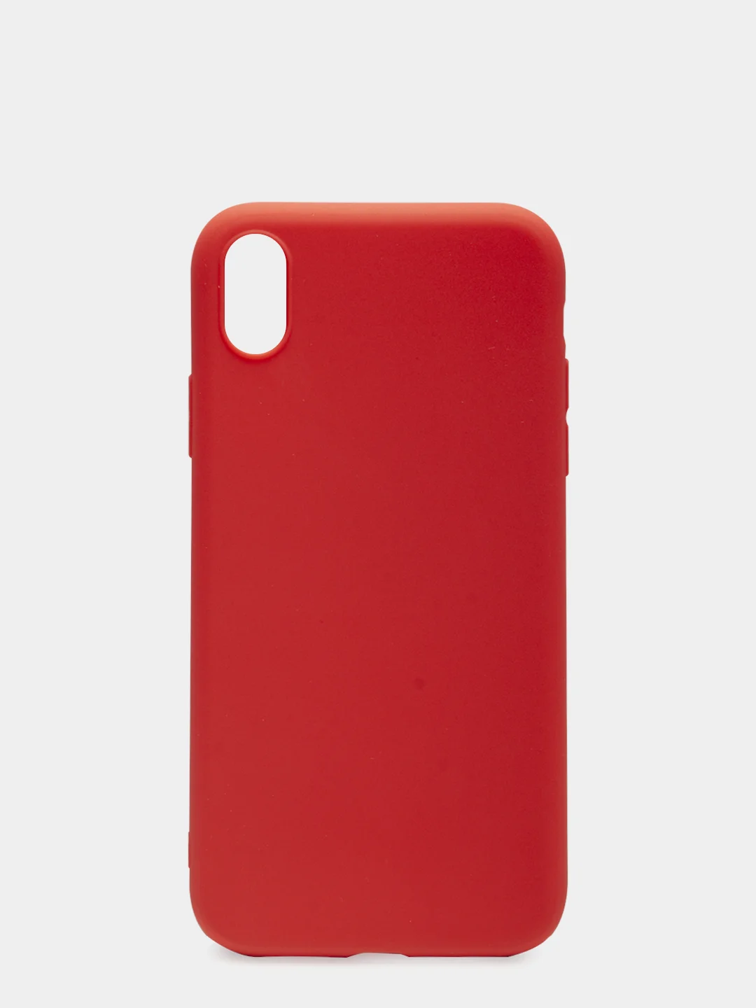 Красный чехол для iPhone XR, силиконовый, матовый, однотонный